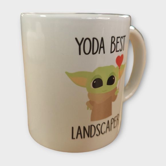 Star Wars - Baby Yoda - "Yoda Best Landscaper" Coffee Mug - NEW! - Picture 3 of 6
